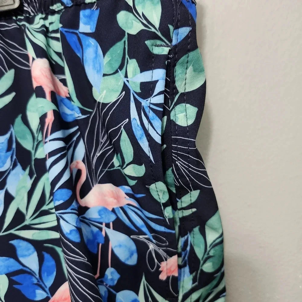 Sonoma men's swim trunk size XXL novelty prints flamingo new with tags - Picture 3 of 7